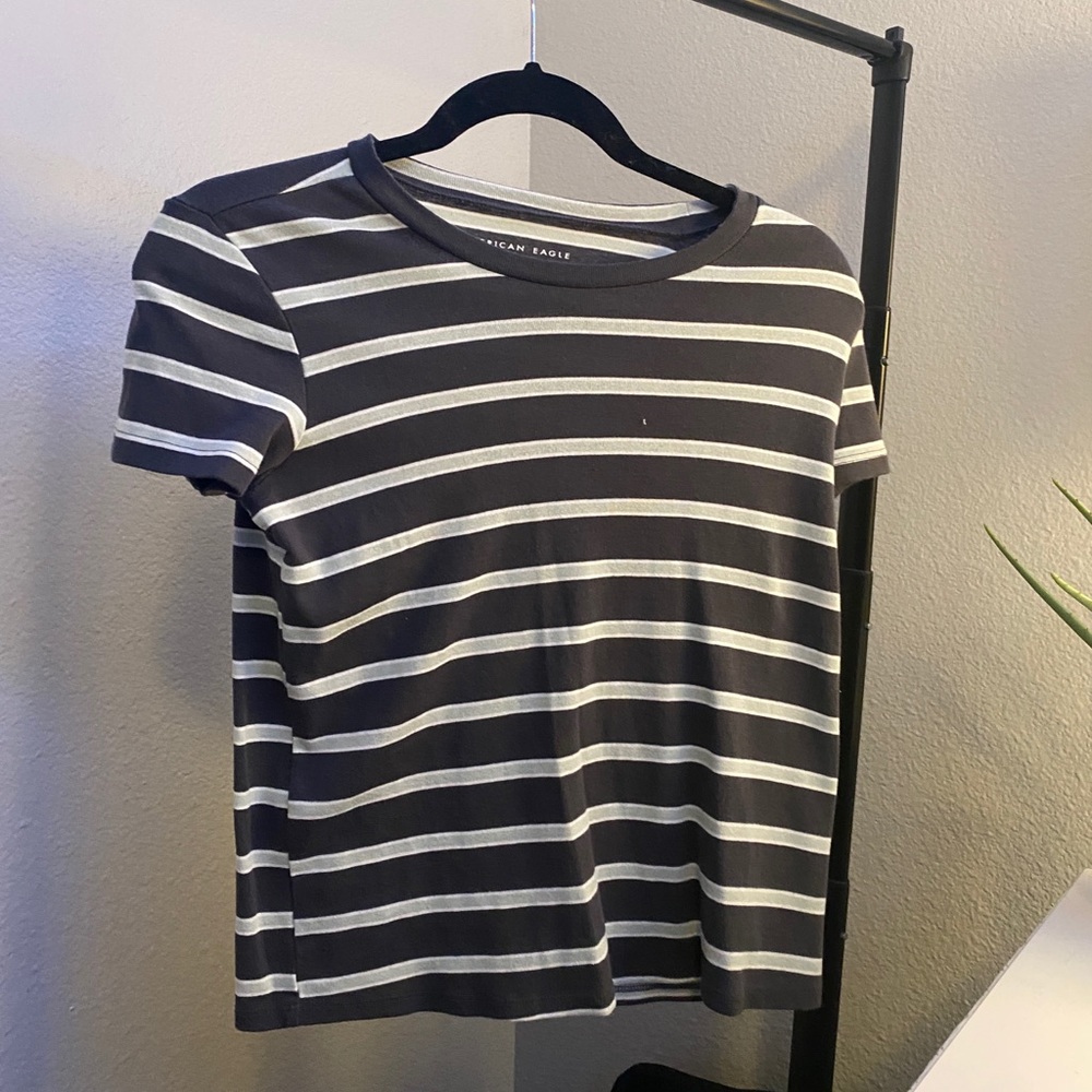 striped short sleeved tee
